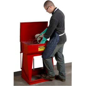 Justrite Floor Standing Rinse Tank 11-Gallon Red 27110 27110