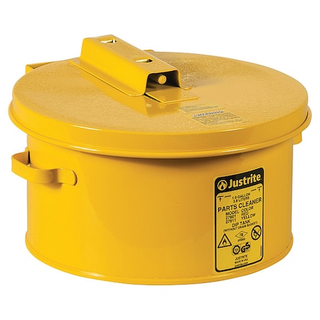 Dip Tank, Steel, 1 gal, Yellow MPN:27611