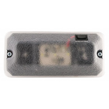 Dome Lamp, White, 2-63/64in L, 3-Way Switch MPN:411