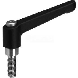 Zinc Die Cast Adjustable Lever with Stainless Steel Components 1/4-20 x .98 Stud 1.77