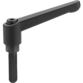 J.W. Winco 3T45A01K Zinc Die Cast Adjustable Lever w/ Steel Components - 1/4-20 x 1.77 Stud 3T45A01K