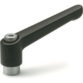 J.W. Winco 6NA06K Zinc Die-Cast Adj Lever w/ Stainless Steel Components M6 x 1.0 Tapped Thread 6NA06K