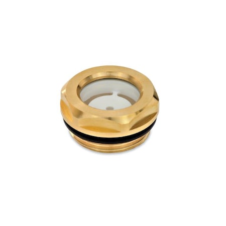 GN743.2-11-G3/8-A Oil Sight Glass Brass MPN:743.2-11-G3/8-A