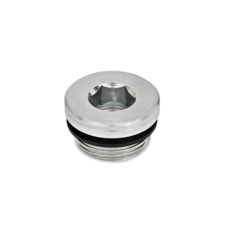 GN749-G1/8-A Threaded Plug, NBR Seal MPN:749-G1/8-A