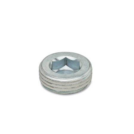 DIN906-ST-R1/4-A Threaded Plugs, Tapered Thread MPN:906-ST-R1/4-A