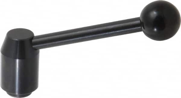 Tapped Insert Adjustable Clamping Handle: 1/2-13 Thread, 0.91