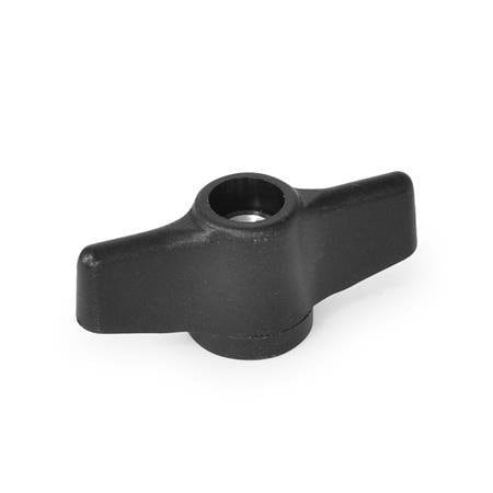 Wing Nuts; Wing Knobs, M6, 18 mm Ht MPN:6309020