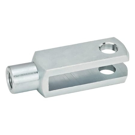 Clevis Rod Ends, Steel, Blue Passivated Zinc Plated MPN:4NXBCI