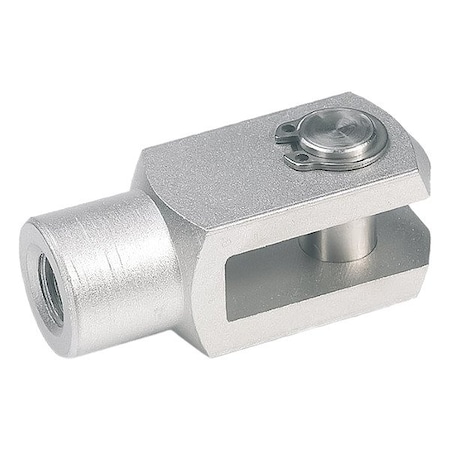 Clevis Rod Ends, Stainless Steel, Plain MPN:751-12-24-M12-A-NI
