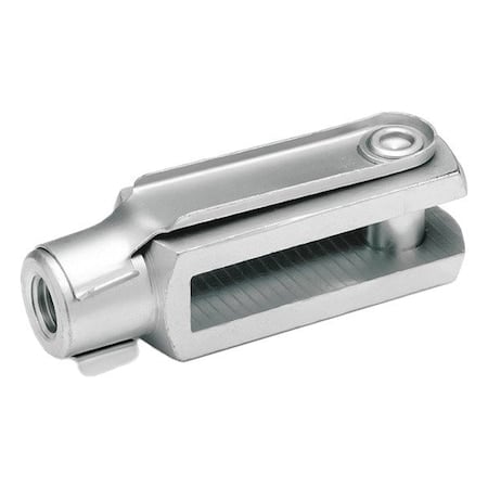 Clevis Rod Ends, Steel, Blue Passivated Zinc Plated MPN:751-6-12-M6-B