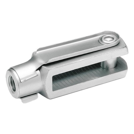 Clevis Rod Ends, Steel, Blue Passivated Zinc Plated MPN:751-8-32-M8L-B
