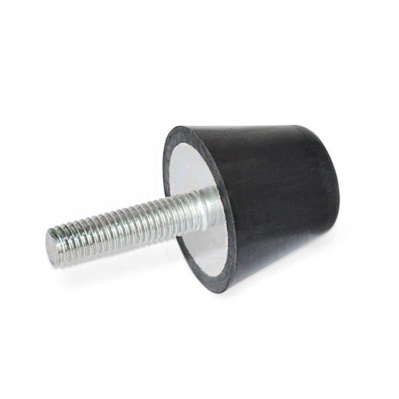 GN253-32-M8-16-55 Tapered Bumper Natural Rubber-Threaded Stud MPN:253-32-M8-16-55