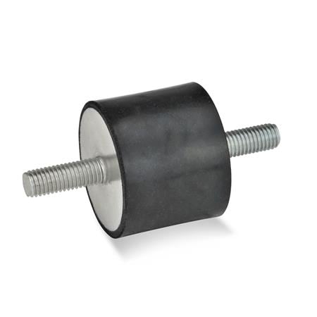 GN351-50-30-M10-SS-55 Rubber Bumper Threaded Studs MPN:351-50-30-M10-SS-55