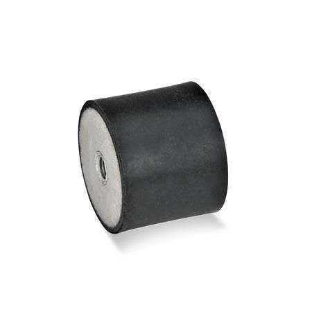 Vibration-Isolating Mount, 30 mm H MPN:351-70-30-M10-EE-55