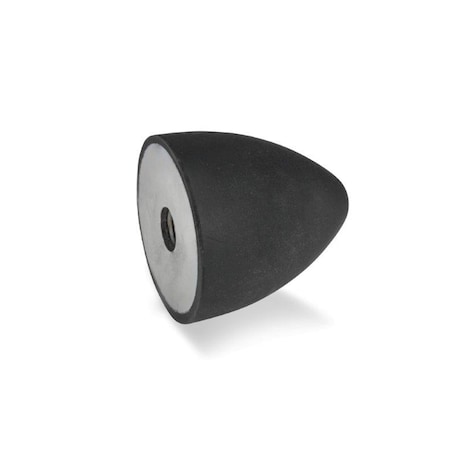 GN353-20-24-M6-E-55 Rubber Bumper Cone Tapped MPN:353-20-24-M6-E-55