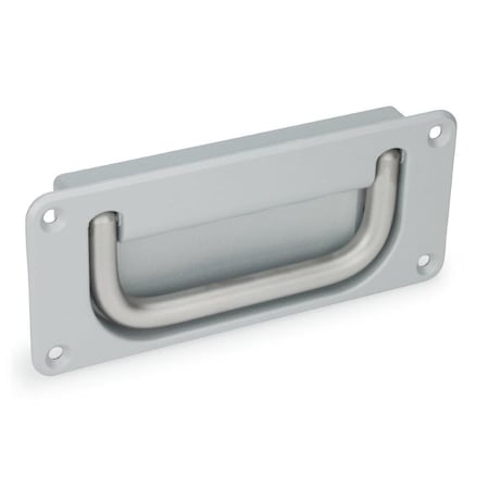 Recessed Folding Pull Handle, Silver, SS MPN:425.8-100-NI-SR-B