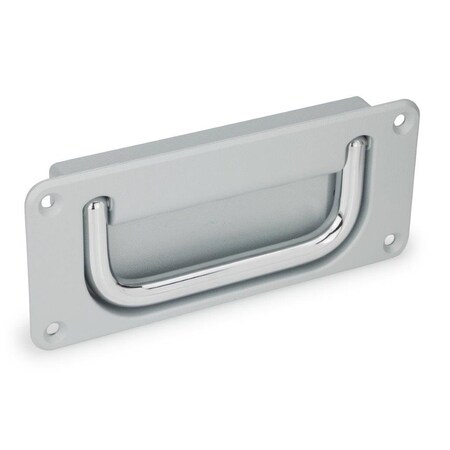 Recessed Folding Pull Handle, Silver MPN:425.8-120-CR-SR-A