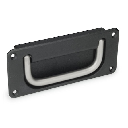 Recessed Folding Pull Handle, Black, SS MPN:425.8-120-NI-SW-B