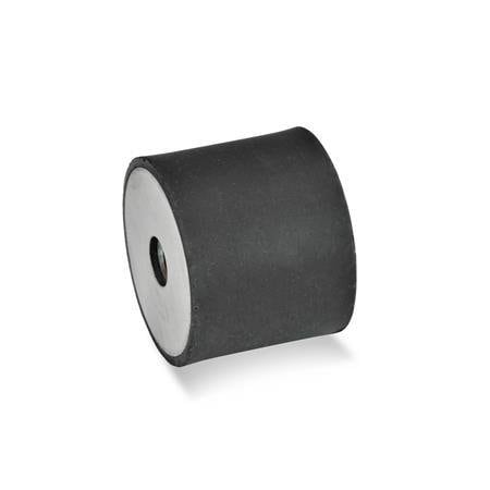 Vibration-Isolating Mount, 15 mm H MPN:451-10-15-M4-EE-55
