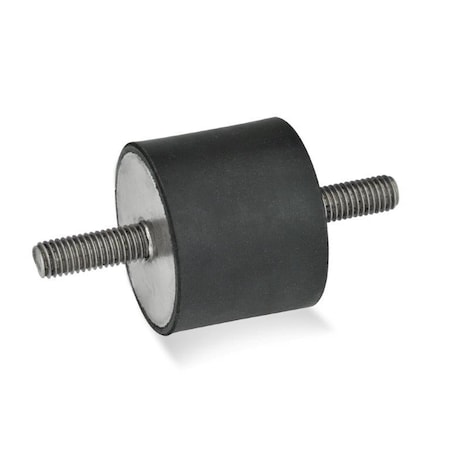 GN451-100-40-M16-SS-55 Rubber Bumper Stainless, Threaded Studs MPN:451-100-40-M16-SS-55