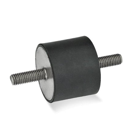 GN451-30-30-M8-SS-55 Rubber Bumper Stainless, Threaded Studs MPN:451-30-30-M8-SS-55