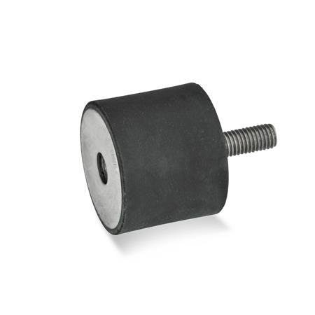 Vibration-Isolating Mount, 30 mm H MPN:451-70-30-M10-ES-55