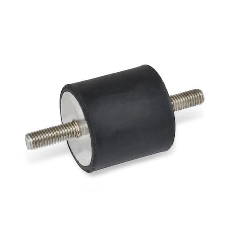 GN451.1-32-25-5/16X18-55 Rubber Bumper Stainless, Threaded Studs MPN:451.1-32-25-5/16-55