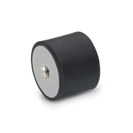GN451.3-25-25-5/16X18-55 Rubber Bumper Stainless, Tapped MPN:451.3-25-25-5/16-55