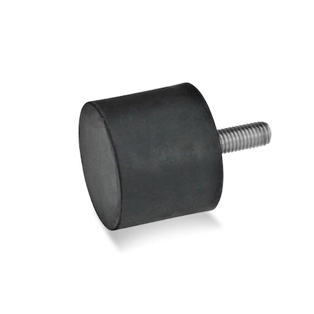GN452-20-10-M6-S-55 Rubber Bumper Stainless, Threaded Stud MPN:452-20-10-M6-S-55