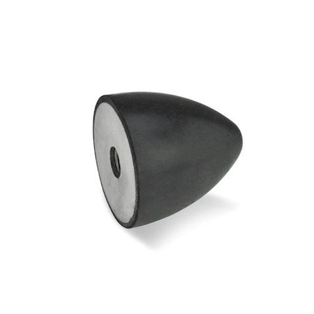 GN453-50-61-M8-E-55 Rubber Bumper Cone Stainless, Tapped MPN:453-50-61-M8-E-55