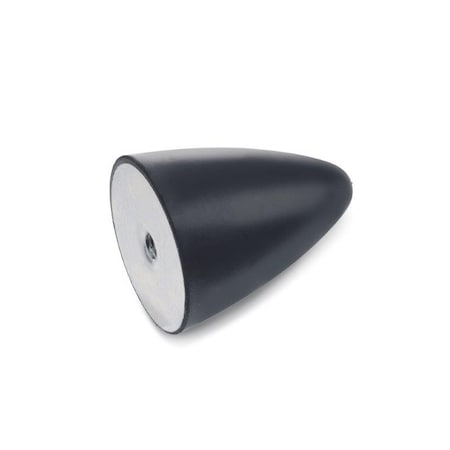 GN453.2-32-38-5/16X18-55 Rubber Bumper Cone, Stainless Tapped MPN:453.2-32-38-5/16-55