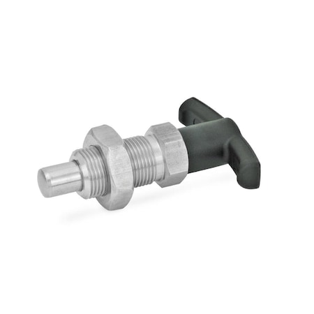 JW Winco GN817.4-6-6-M12X1.5-BK-NI Indexing Plunger MPN:817.4-6-6-M12X1.5-BK-NI