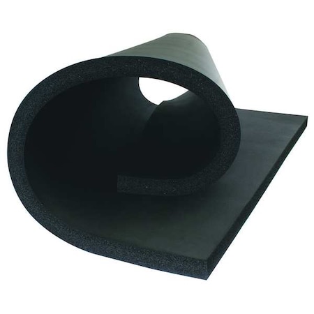 Flexible Insulation Sheet, 1/2 in Thick, 4 ft L x 36 in W, 2 R-Value, Buna-N Rubber, Green MPN:6RSHF3X4048