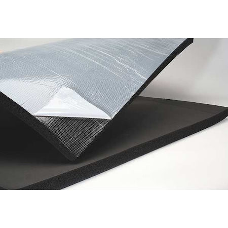 Insulation Sheet, NBR/PVC, 36 in x 48 in, 1 in Wall, Black MPN:6RSXG3X4100