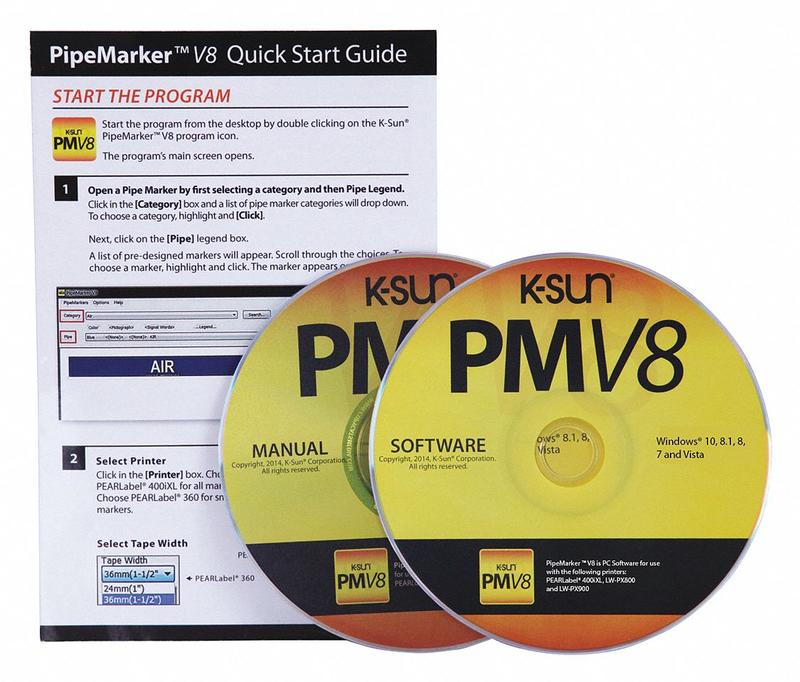 Pipe Marker Software For Mfr No 400iXL MPN:1048
