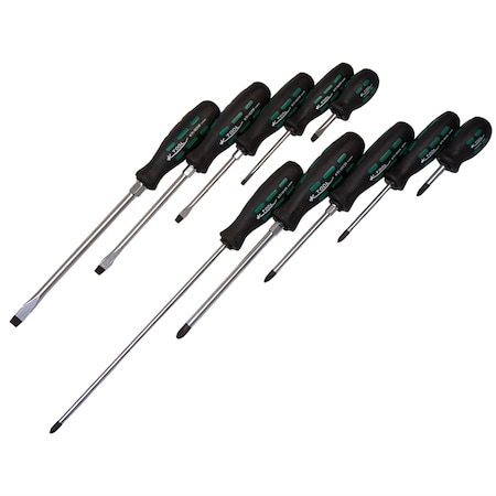 Pro Scrwdrvr Set, Trngl Grip Hndl, 10pcs. MPN:KTI-16000