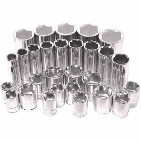 1/2 in Drive, 26mm Metric Socket, 6 Points, 1/2 in. Dr, 26mm Hex MPN:KTI-28126