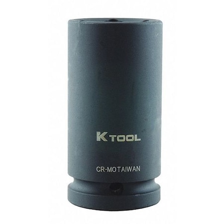 3/4 in Drive Impact Socket Deep Socket, black oxide, SAE, 1-1/8in., 3-1/4in.L, Hex MPN:KTI-34236