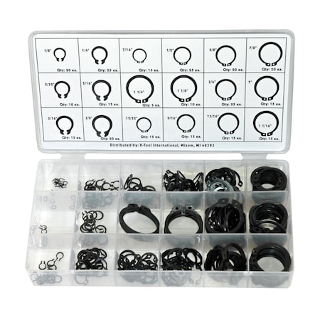 Snap Ring Assortment, 300 Piece MPN:KTI00077