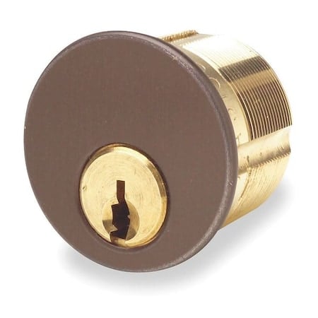 Lockset Cylinder, Brass/Brown, Keyway Type Schlage® C, 5 Pins, PK2 MPN:7165SC2-46-KA2