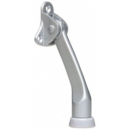 Lever Door Holder, Cast Zinc, Sliver, 1-55/64