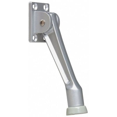 Lever Door Holder, Aluminum Finish, 5