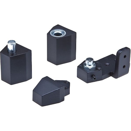 Pivot Hinge, Diecast Aluminum, Half Surface Mounting, 1 1/4 in Leaf W x 2 5/16 in Leaf H MPN:IL-OP-10-LH-DU 1/8