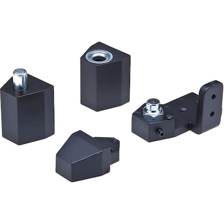 Pivot Hinge, Diecast Aluminum, Half Surface Mounting, 1 1/4 in Leaf W x 2 5/16 in Leaf H MPN:IL-OP-10-LH-DU FLUSH SETS