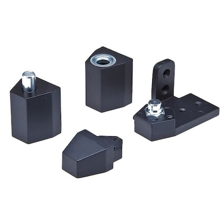 Pivot Hinge, Diecast Aluminum, Half Surface Mounting, 1 1/4 in Leaf W x 2 5/16 in Leaf H MPN:IL-OP-10-RH-DU FLUSH SETS