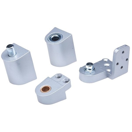 Pivot Hinge, Diecast Aluminum, Half Surface Mounting, 1 3/8 in Leaf W x 2 3/4 in Leaf H, Aluminum MPN:IL-OP-14-LH-AL SETS
