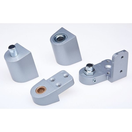 Pivot Hinge, Diecast Aluminum, Half Surface Mounting, 1 3/8 in Leaf W x 2 3/4 in Leaf H, Aluminum MPN:IL-OP-14-RH-AL SETS