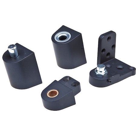 Pivot Hinge, Diecast Aluminum, Half Surface Mounting, 1 3/8 in Leaf W x 2 3/4 in Leaf H MPN:IL-OP-14-RH-DU SETS