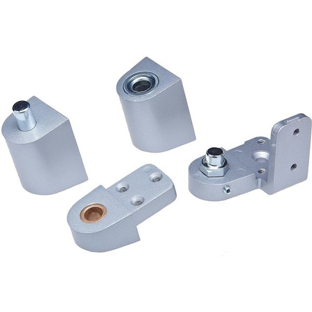 Pivot Hinge, Diecast Aluminum, Half Surface Mounting, 1 3/8 in Leaf W x 2 11/16 in Leaf H, Aluminum MPN:IL-OP-15-LH-AL SETS