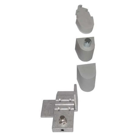 Pivot Hinge, Diecast Aluminum, Surface Mounting, 1 3/16 in Leaf H, Aluminum MPN:IL-OP-19-LH-AL SETS - ALDORA STYLE